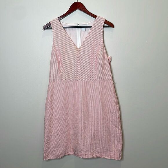 J. Crew Seersucker Dress Size 14 - Picture 3 of 9